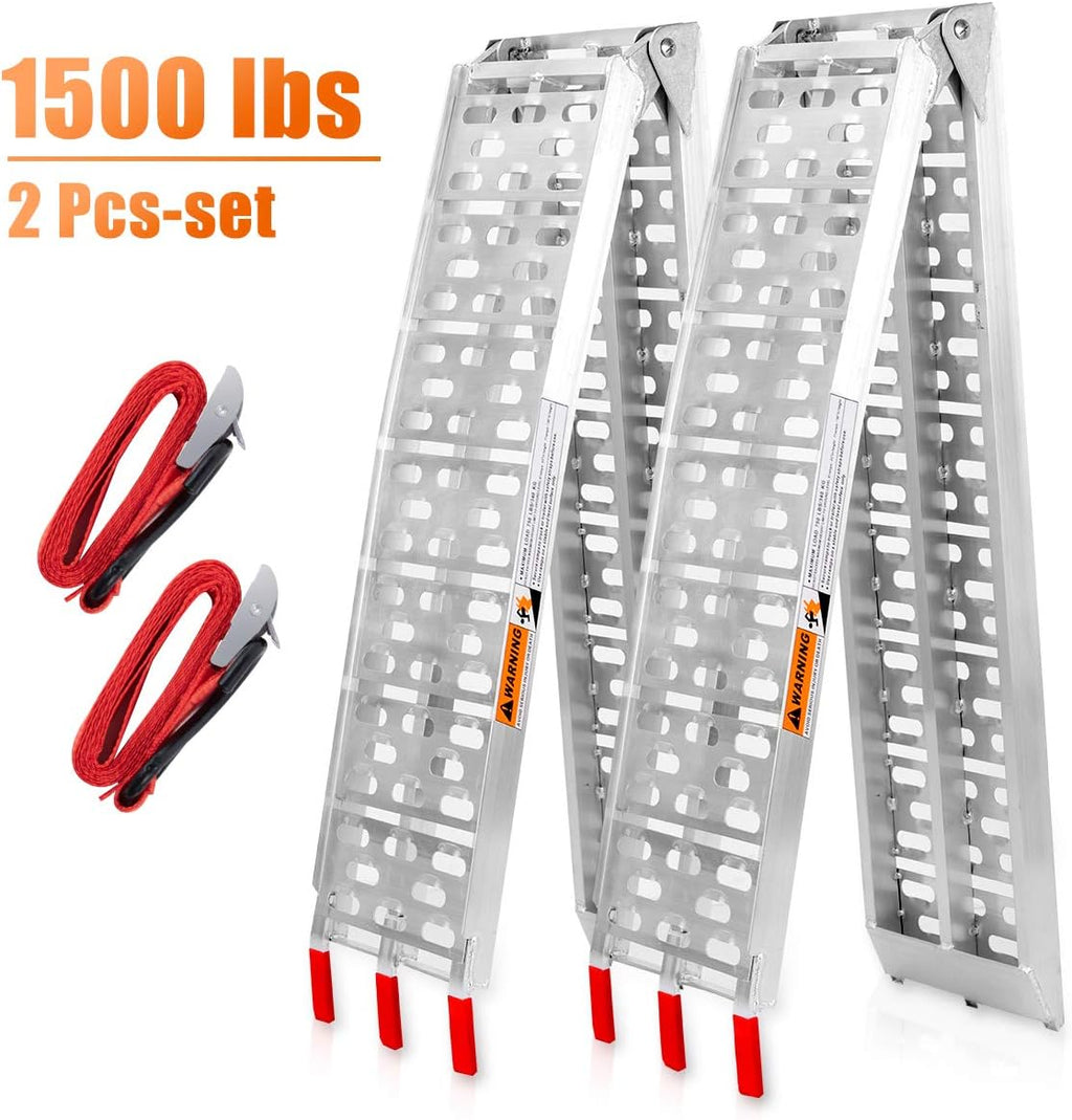 7.5 FT Aluminum ATV Ramps 1500 Lbs Capacity 2PC J130