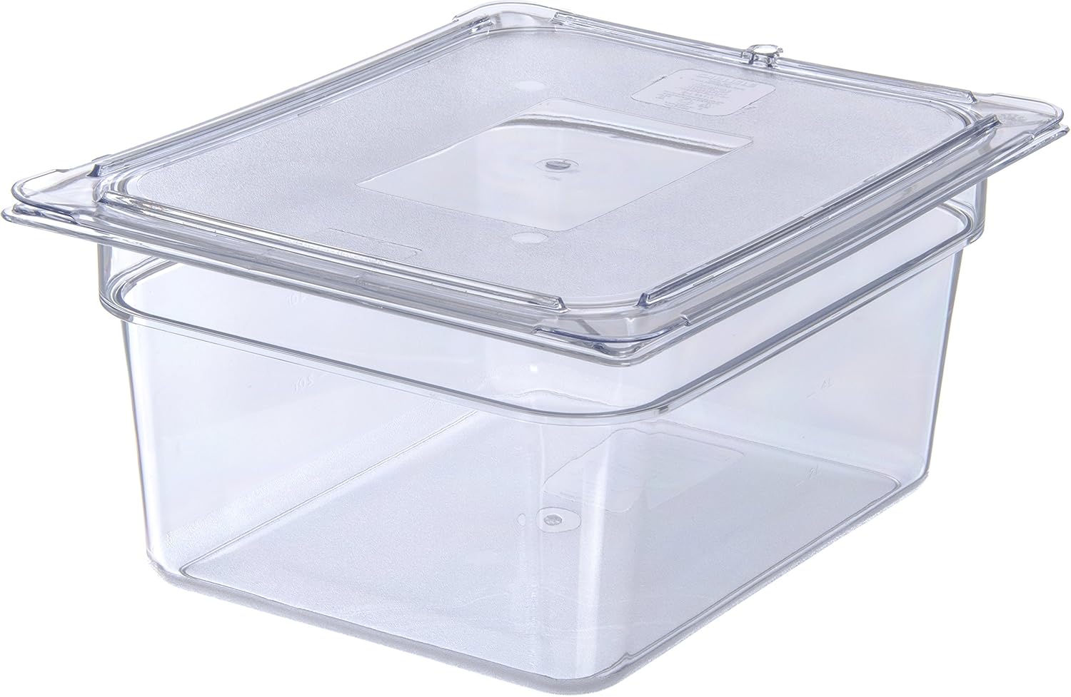 Polycarbonate Half-Size Food Pan, 7.7 qt, Clear, Case of 6 Z96932