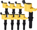Heavy Duty Set of 8 Ignition Coil Pack Replacement for Ford Mercury Lincoln V8 V10 4.6L 5.4L 6.8L U8002
