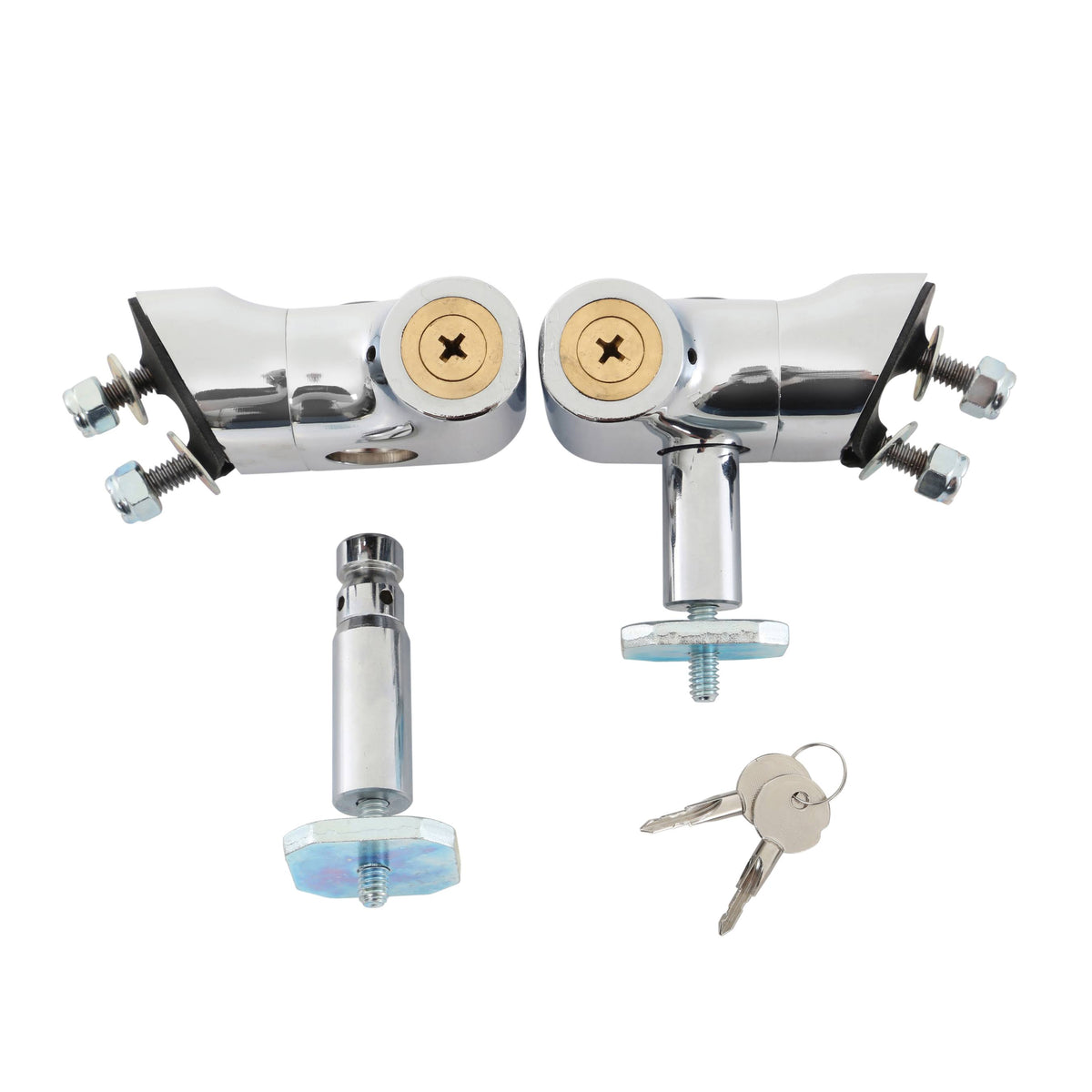 Locking Hood Catch Kit, Chrome M588