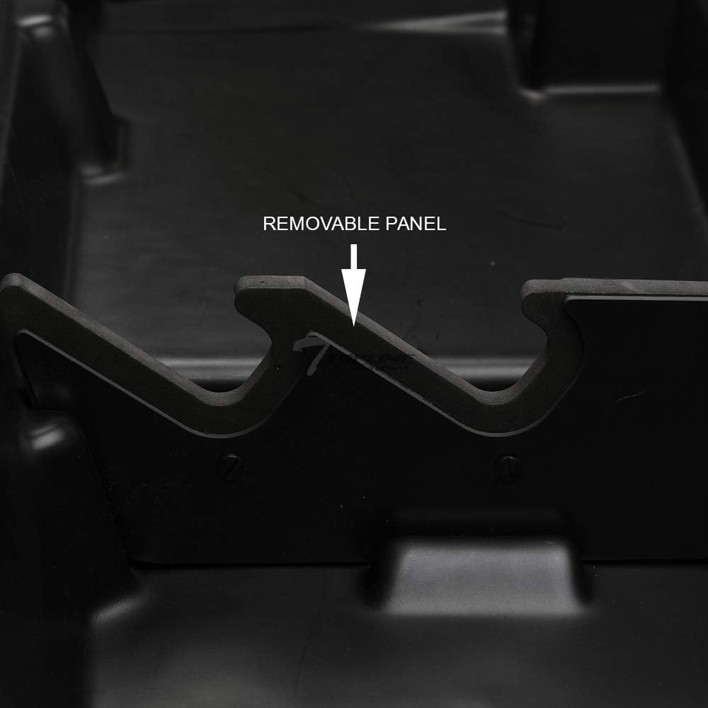 Black Gearbox Underseat Storage Box for Ford Superduty Crew Cab W3682