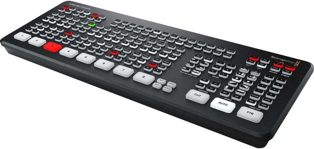 ATEM Mini Extreme HDMI Live Stream Switcher Bundle with HDMI Cable, Cat5e Cable, and Cable Ties X384