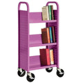 3 Single Sided Sloped Shelf Book Truck N857310