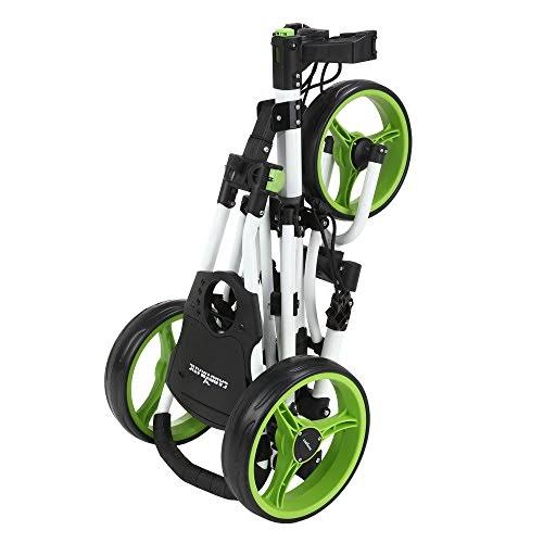 White Green Folding Golf Push Cart Z2334