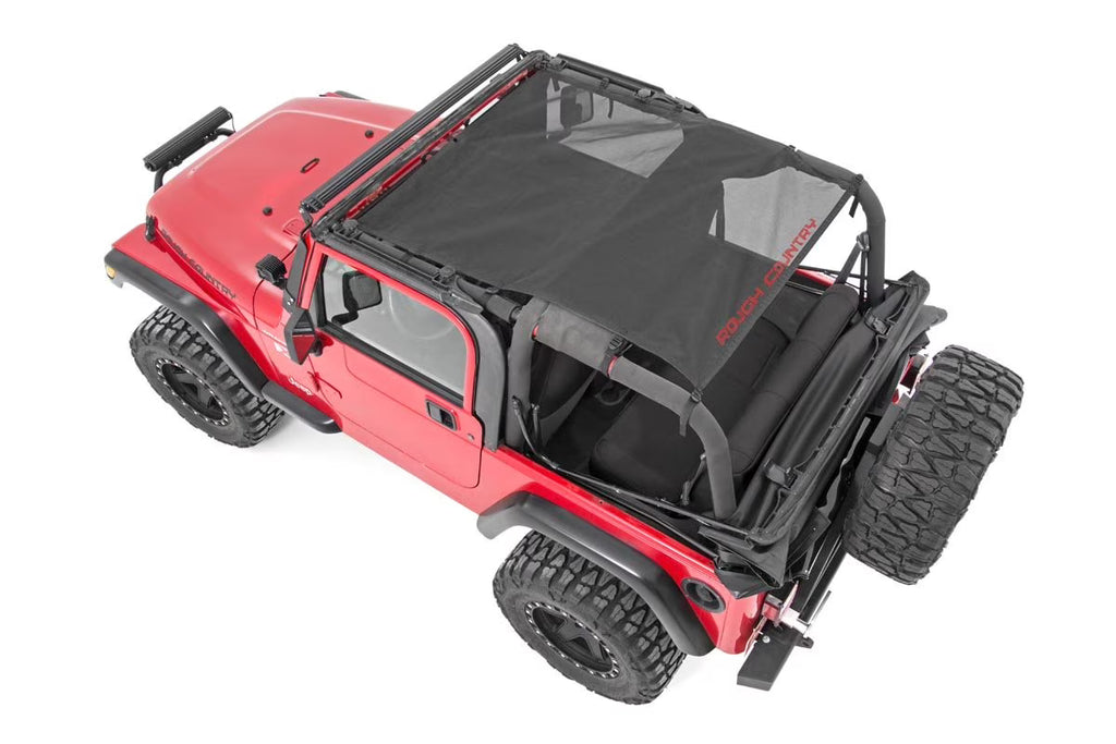 Black Mesh Bikini Top for Jeep Wrangler Z31457