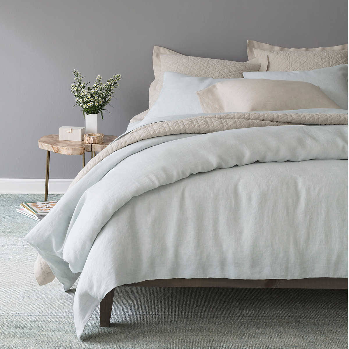 Twin Linen Duvet Cover C1910