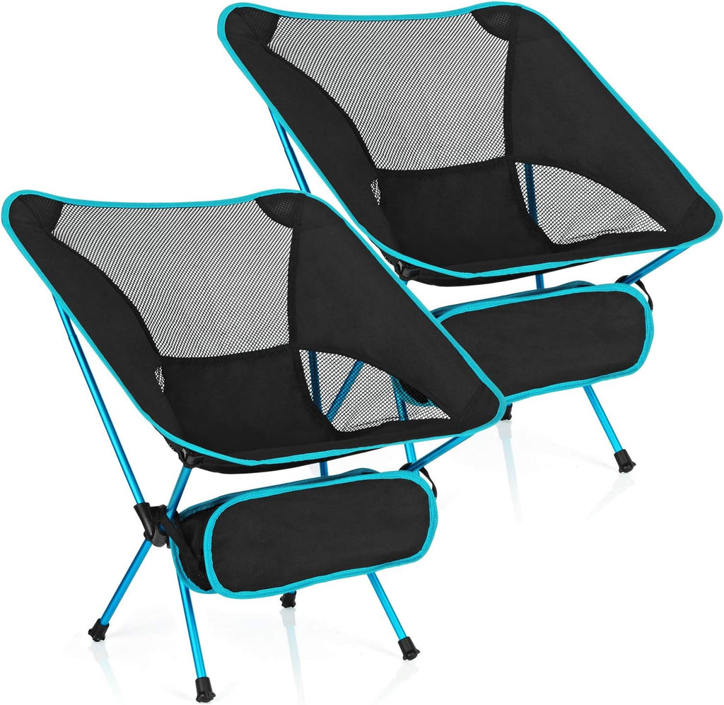 2 Pack Ultralight Portable Folding Camping Chair with Carry Bag Q564