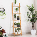 5-Tier Bamboo Leaning Bookshelf G123311