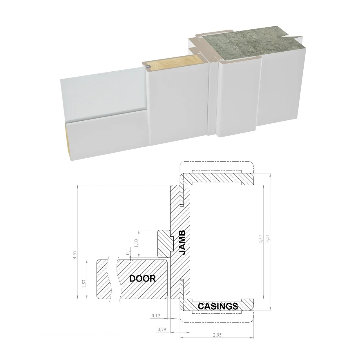 Solid French Double Doors 36 x 80 inches White Frosted Glass Wood F6709