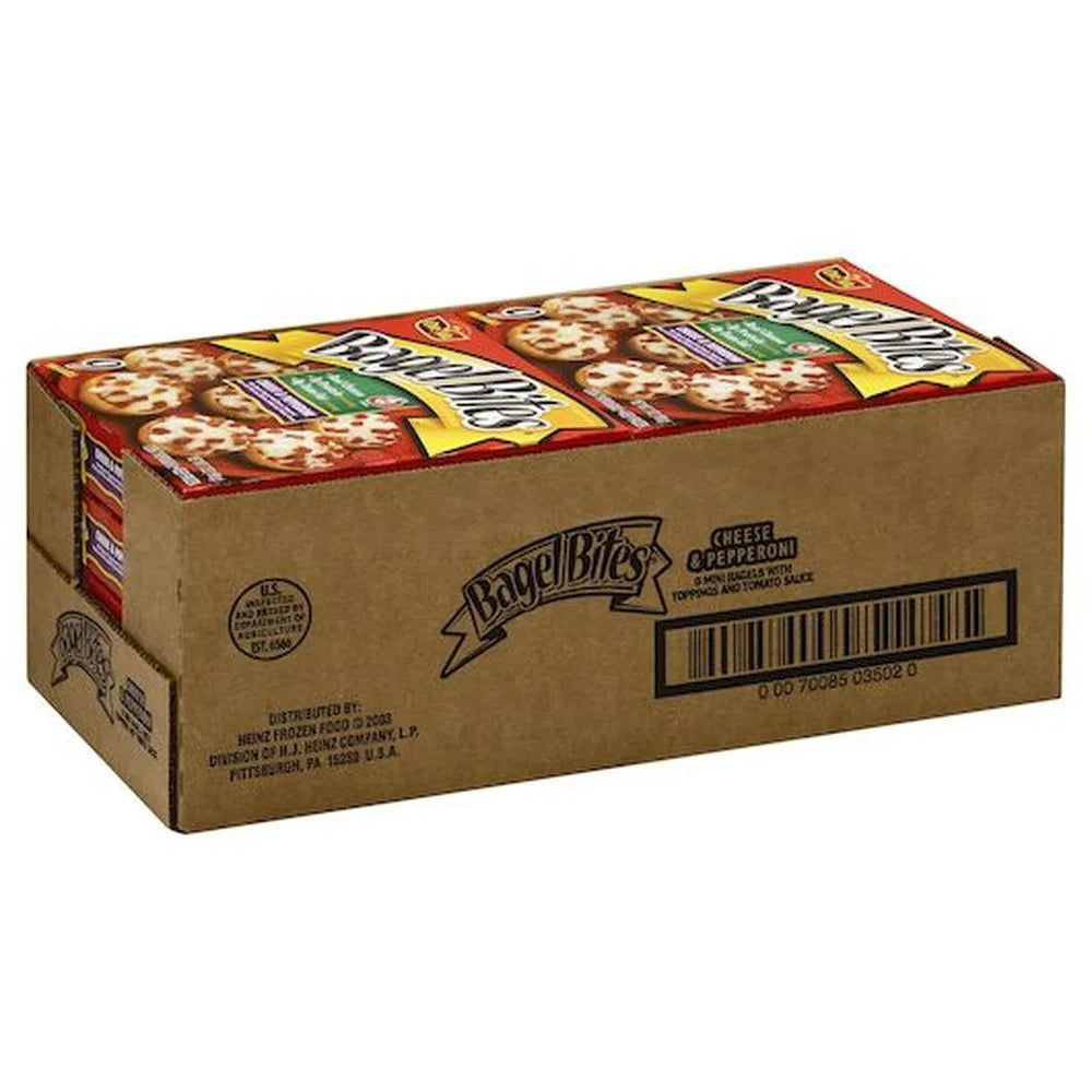 Pepperoni and Cheese Mini Bagel Bite, 7 Ounce, 8 per case G4214