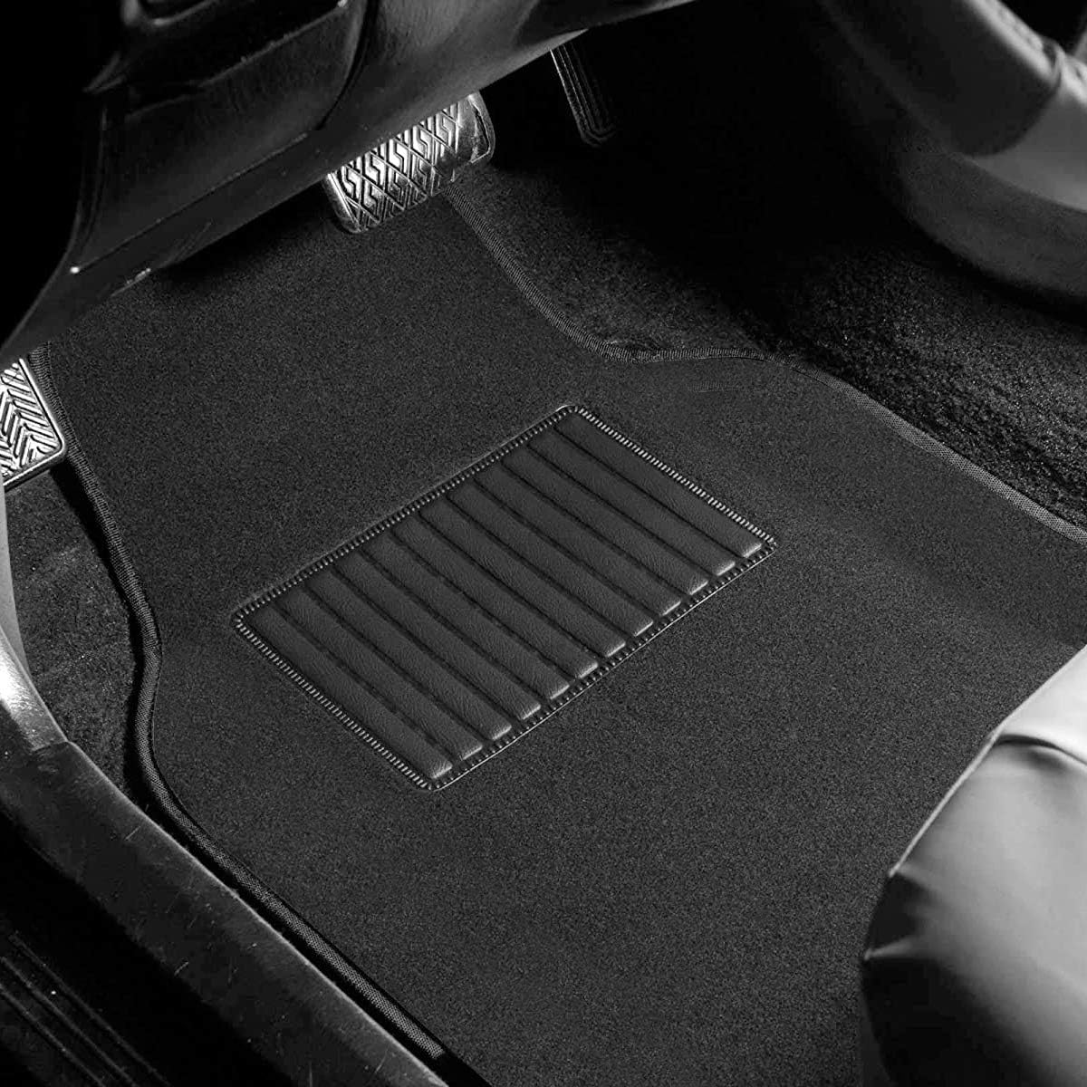 4 Piece Black All Weather Car Floor Mats I252