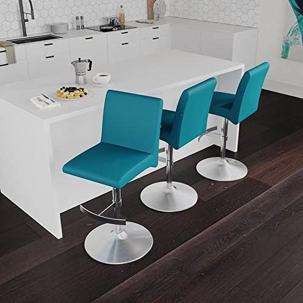 Modern Adjustable Height Swivel Stool in Slate Grey D3887