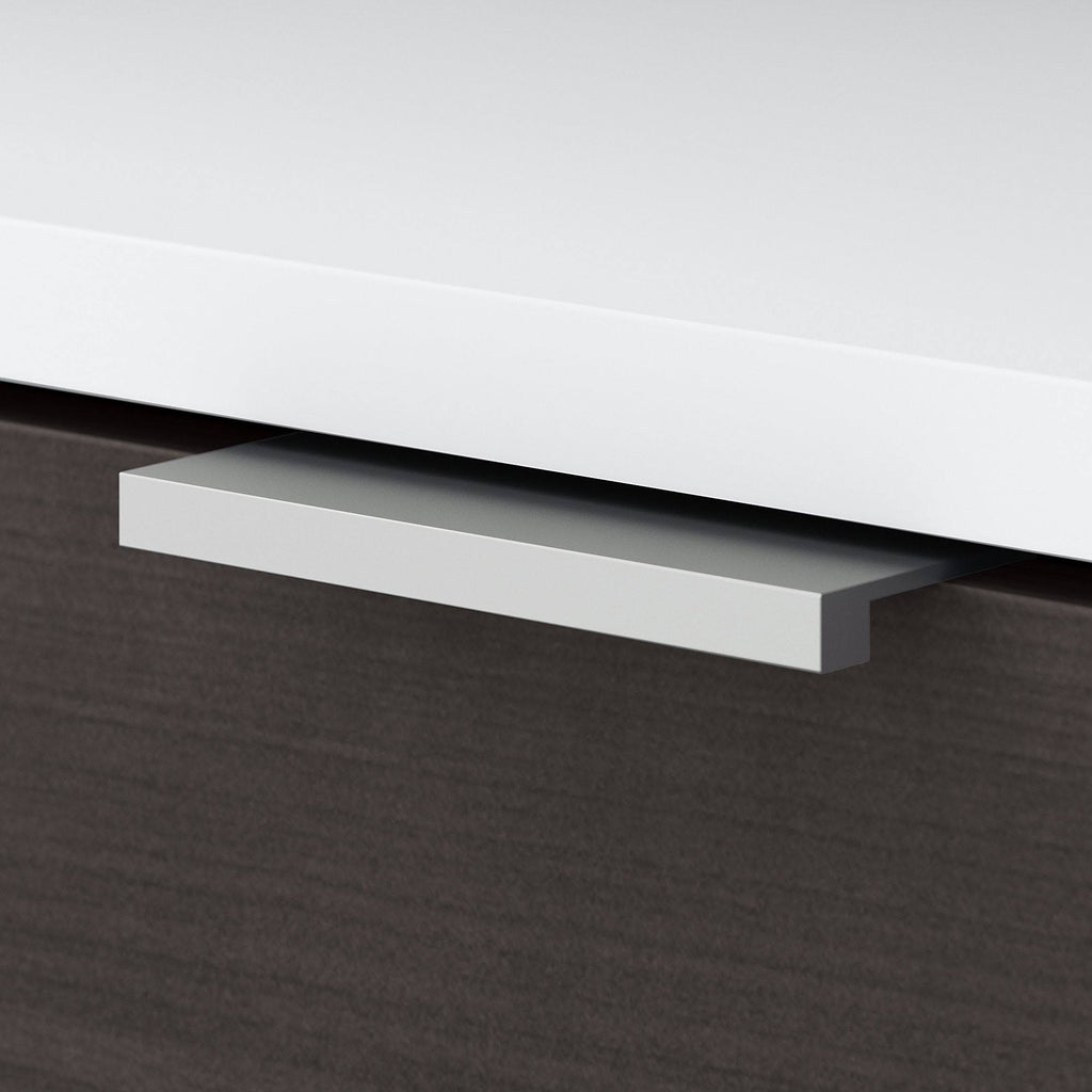 2 Drawer File Cabinet Storm Gray White S9734