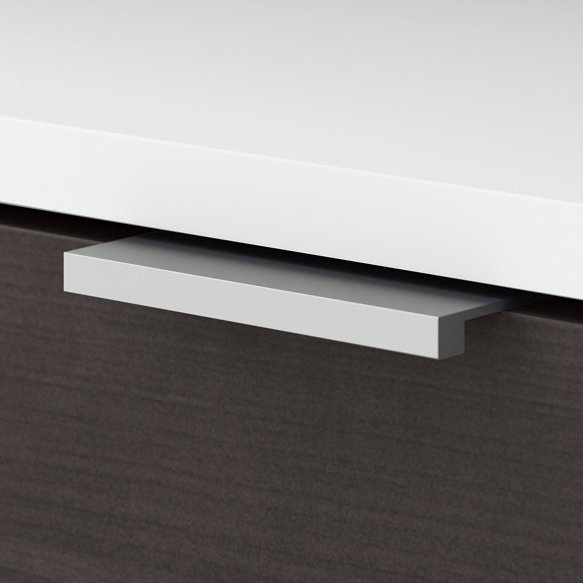 2 Drawer File Cabinet Storm Gray White S9734
