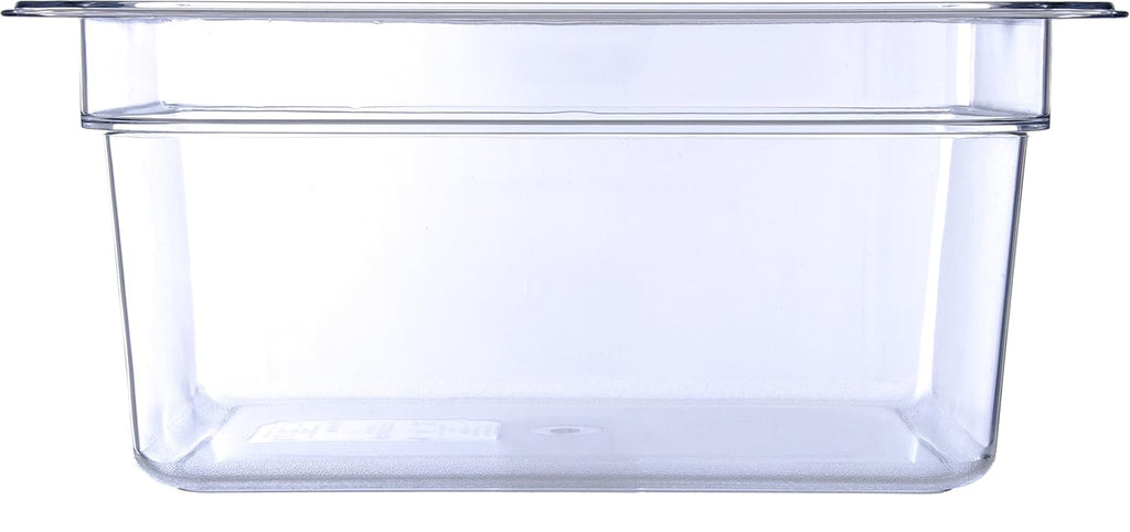 Polycarbonate Half-Size Food Pan, 7.7 qt, Clear, Case of 6 Z96932