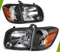 Headlight Assembly Black Housing Clear Lens E682984