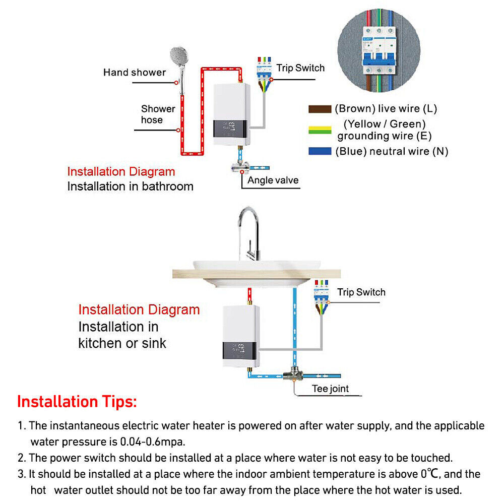 Quick Heating Electric Water Heater Y3487