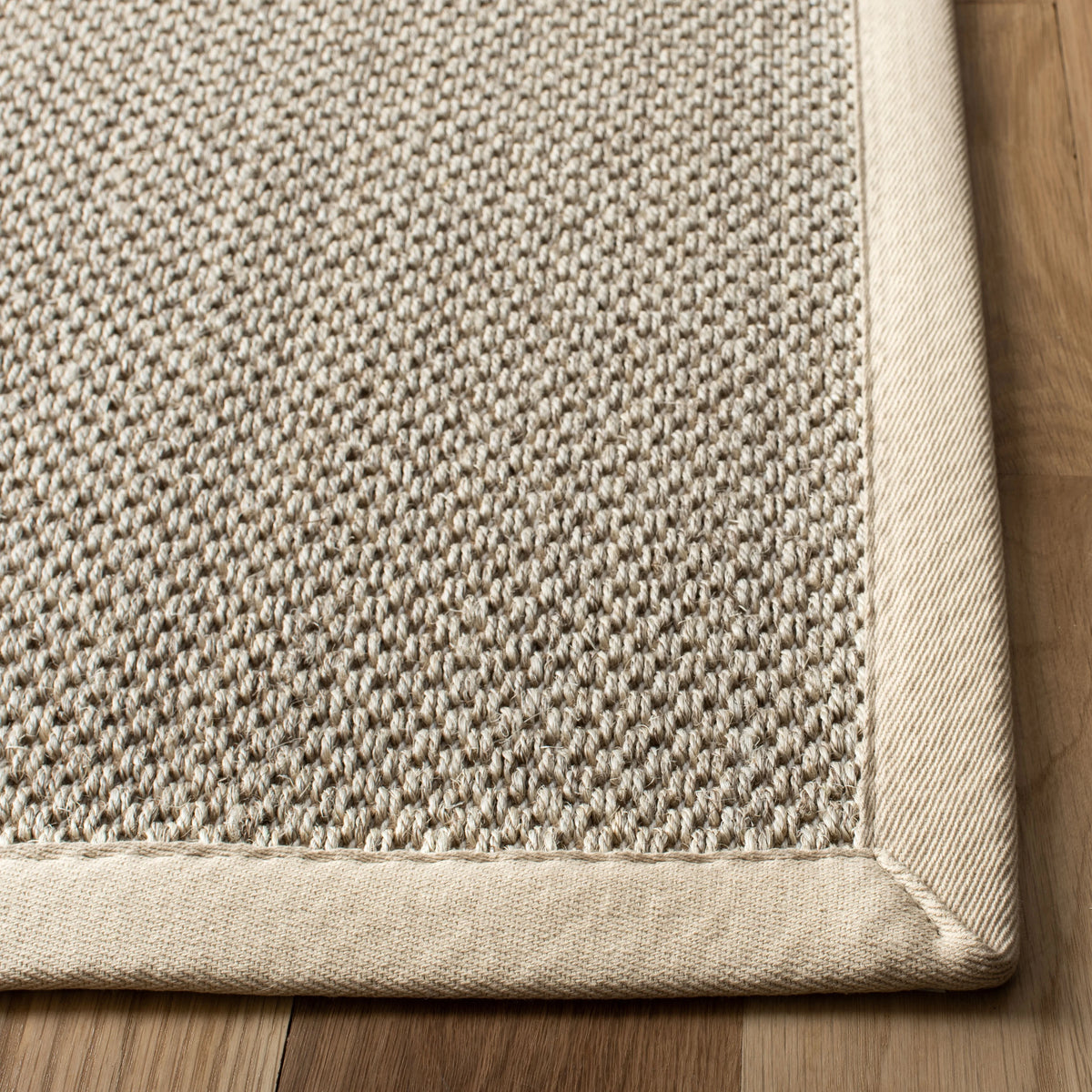 Natural Fiber Seagrass Area Rug, Marble/Beige, 9' x 12' C555