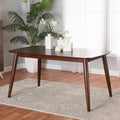 Walnut Brown Finished Wood Dining Table S846