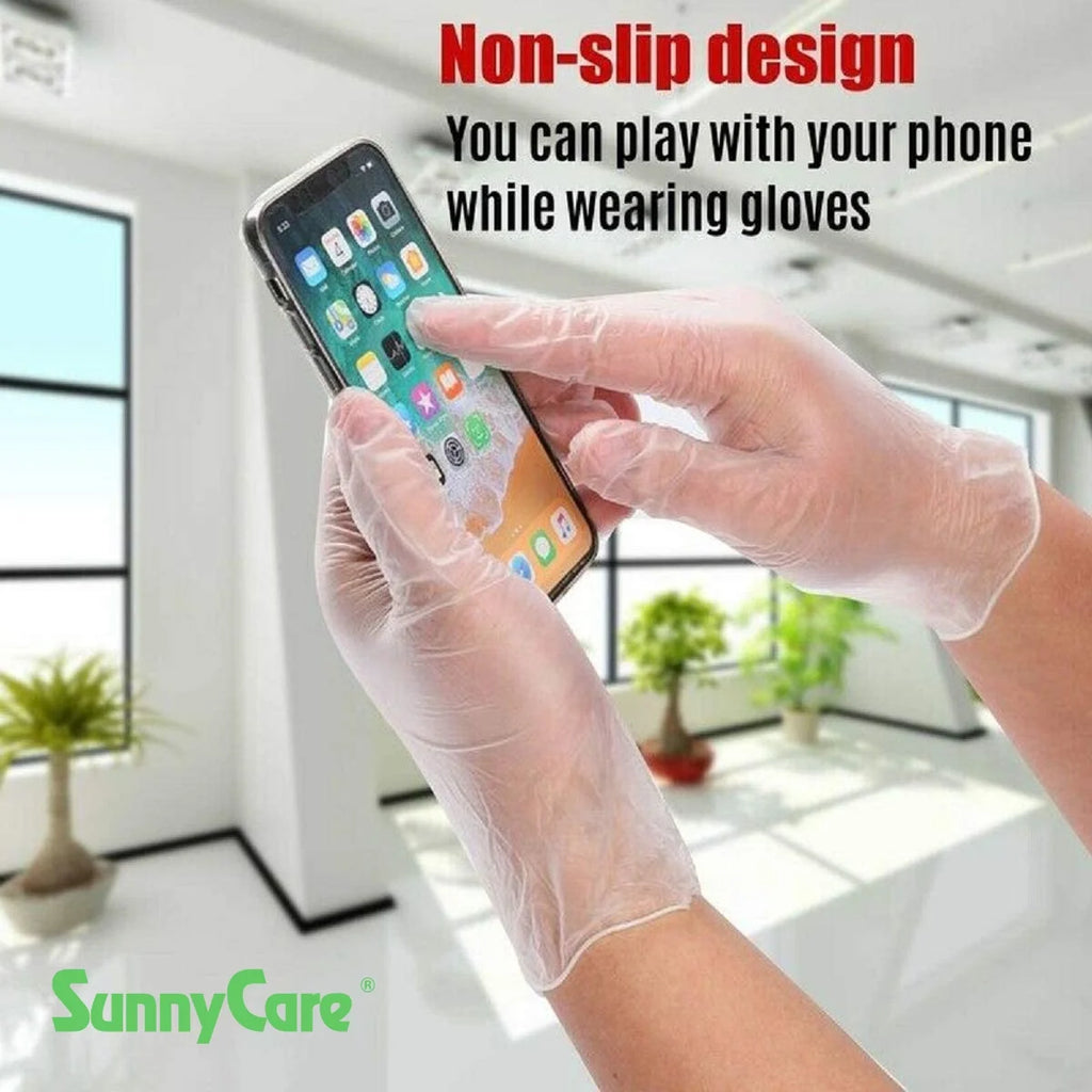 1000pcs Powder Free Disposable Vinyl Gloves XL C90231