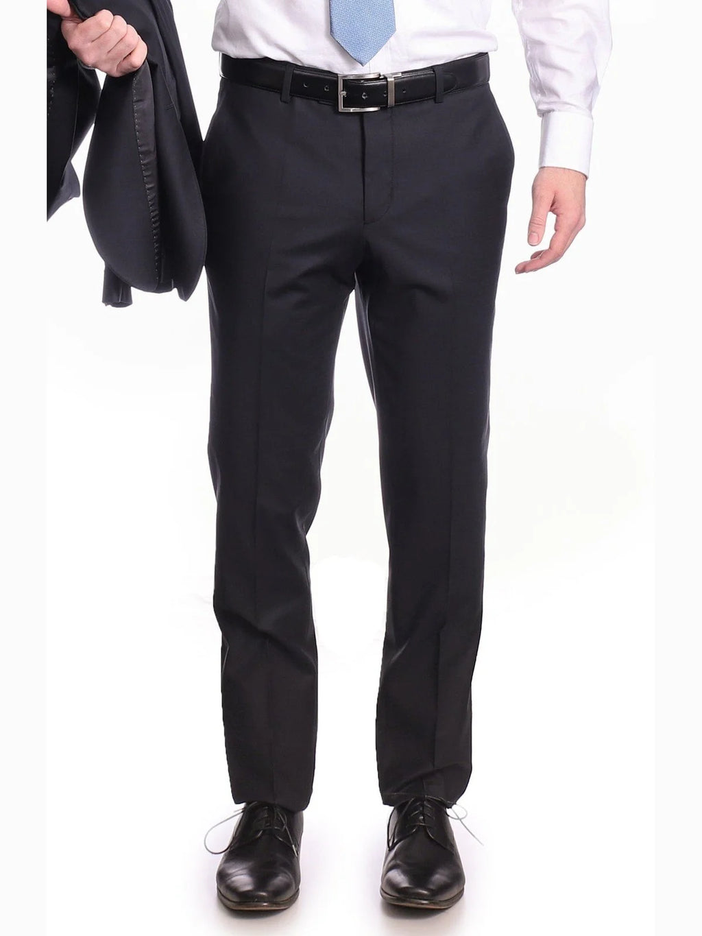 Black Slim Fit 2 Piece Suit With Peak Lapels L210823