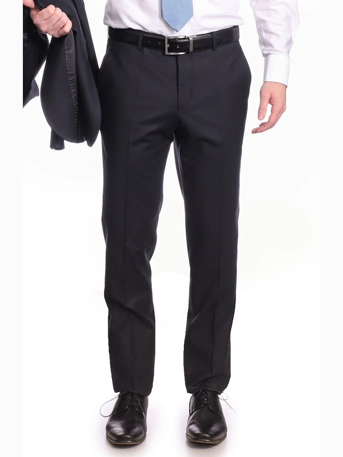 Black Slim Fit 2 Piece Suit With Peak Lapels L210823