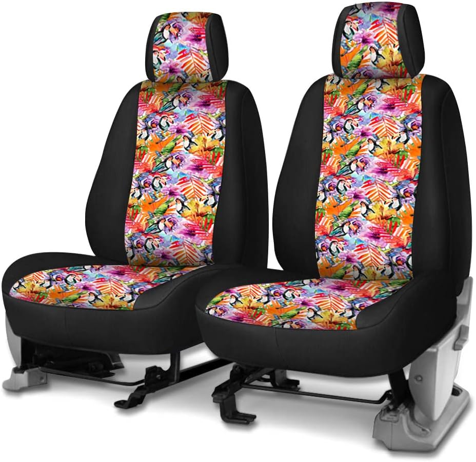 Colorful Toco Toucan Tropical Bird Seat Covers Pack of 2 W9146