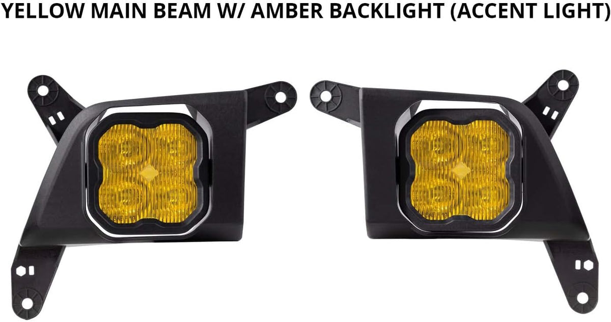 SS3 LED Fog Light Kit for Chevrolet Silverado 1500 2019-2021, White SAE/DOT Driving Sport U957264
