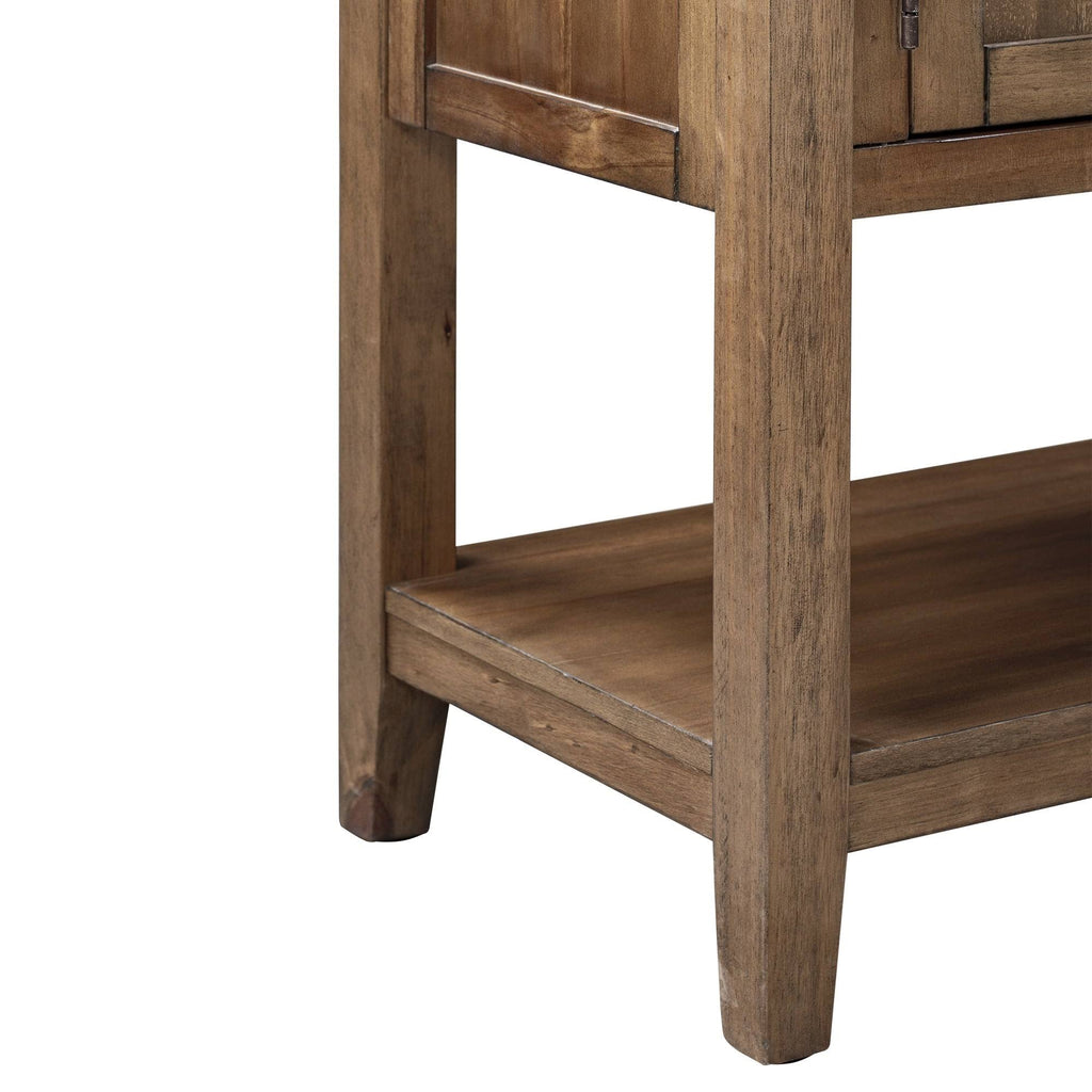 Brown Console Table with 2 Drawers and 2 Cabinets P180