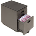 Pewter File Storage Cabinet G3045