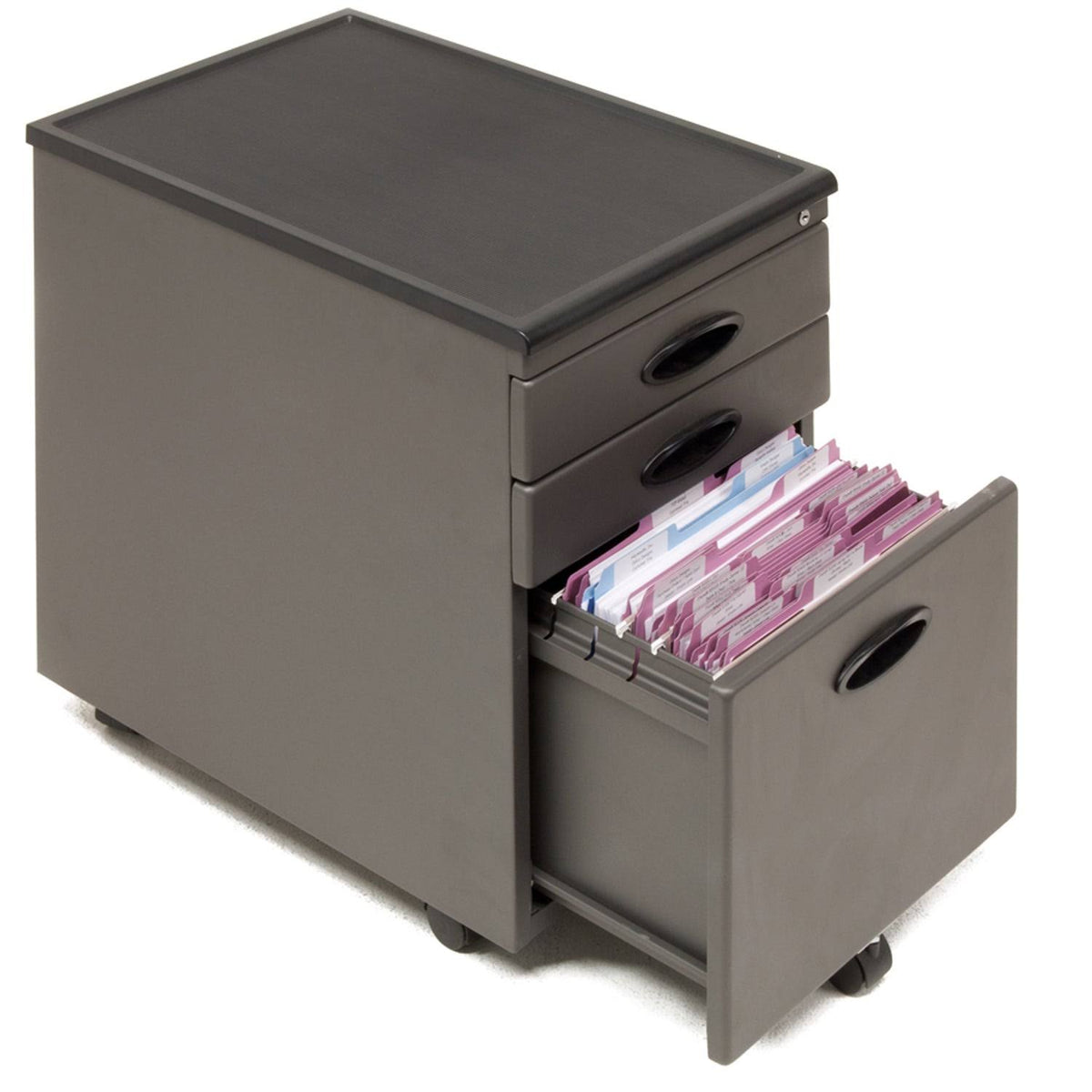 Pewter File Storage Cabinet G3045