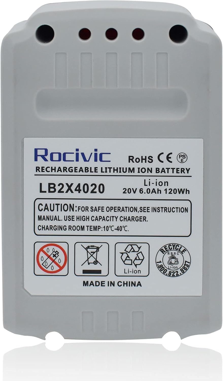 2 Packs 6.0Ah 20V Replacement Battery for Black and Decker 20 Volt Max Cordless Tool Batteries O23532