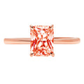 18K Rose Gold Solitaire Ring M81521