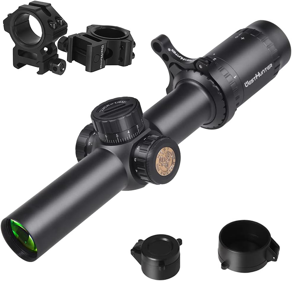 HD 1-6X24 IR Riflescope with Red Green Illuminated Reticle S8215