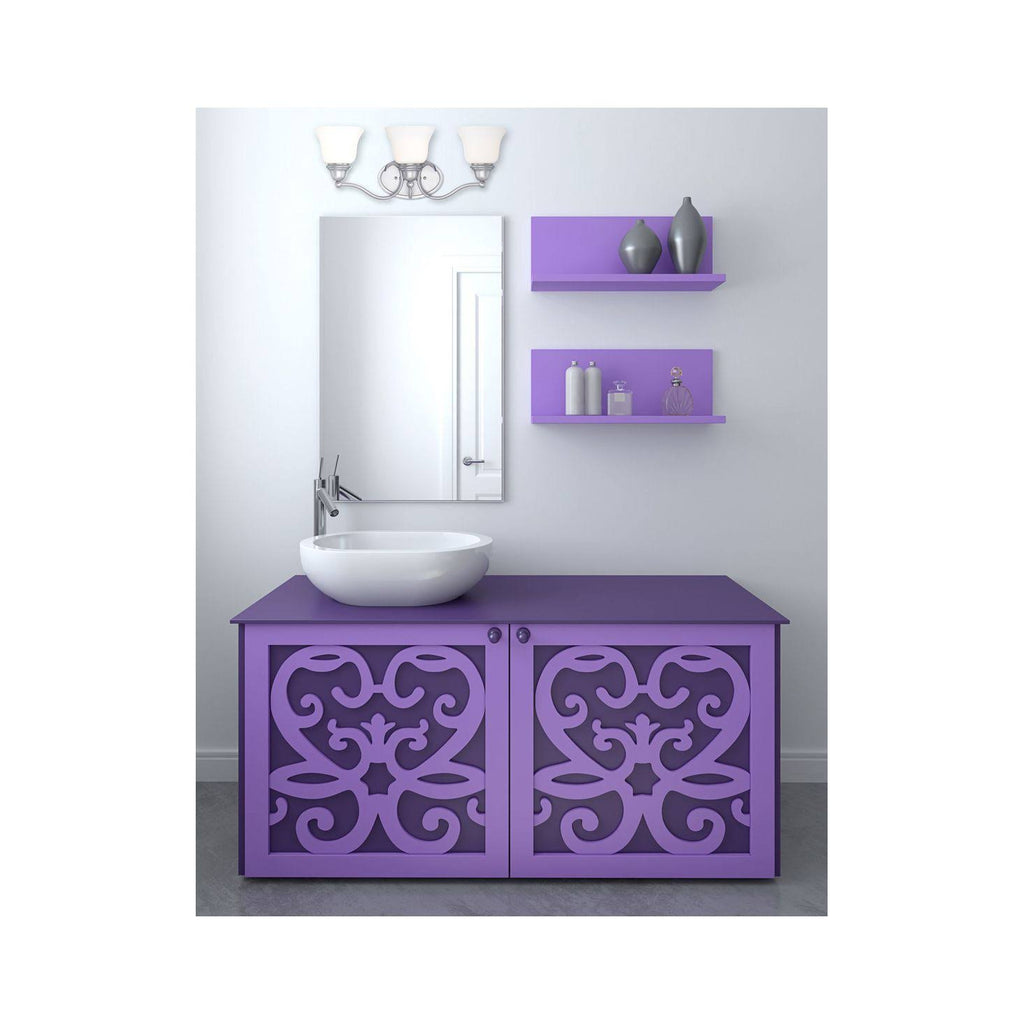 Pewter 3 Light Bath Bar J941