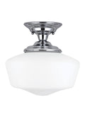 Chrome Semi Flush Mount Light R872818