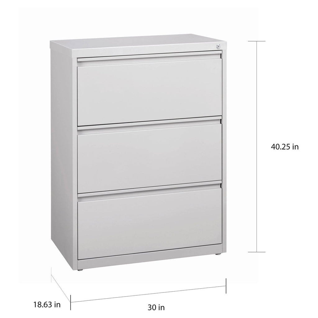 Black 3 Drawer Lateral File Cabinet I47186
