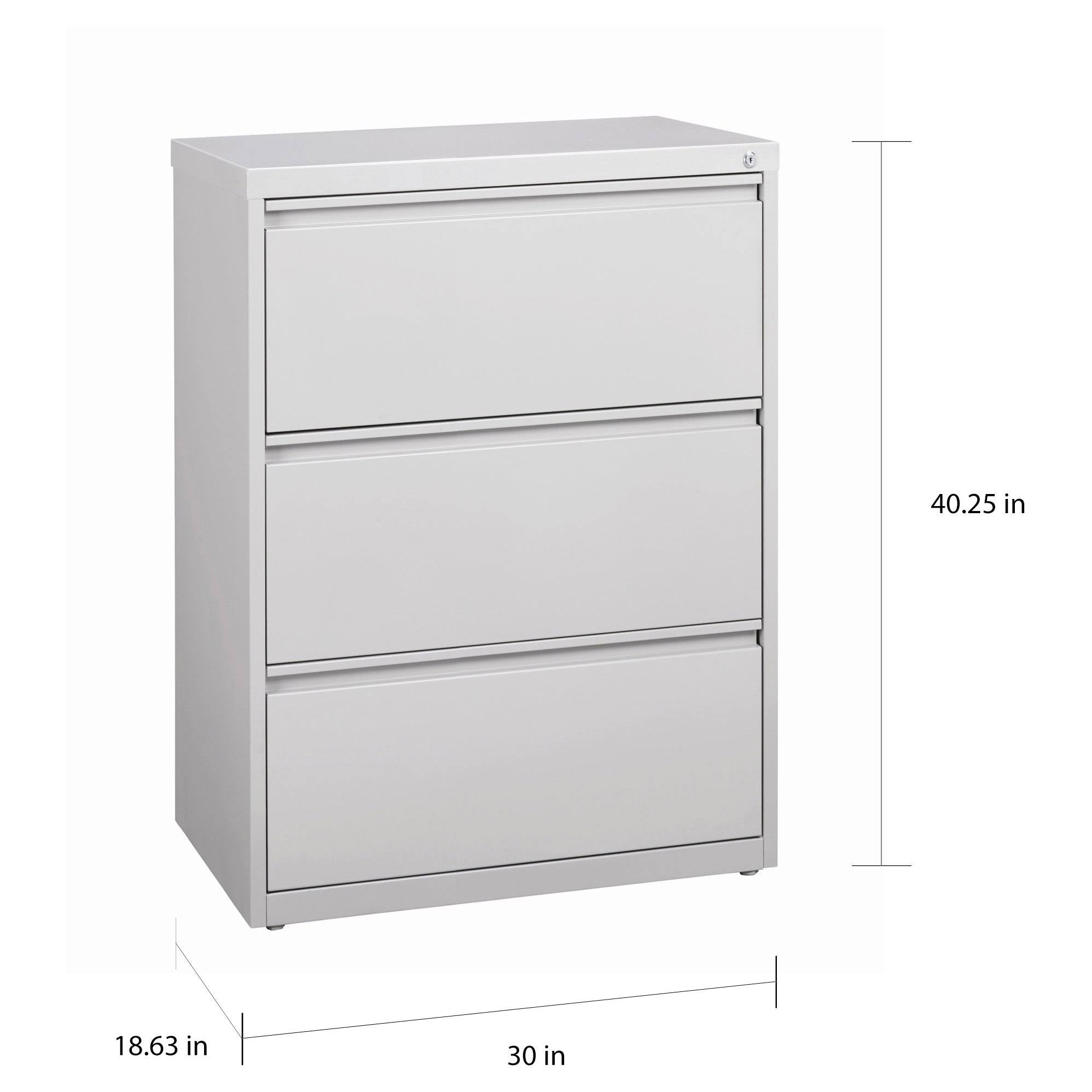 Black 3 Drawer Lateral File Cabinet I47186