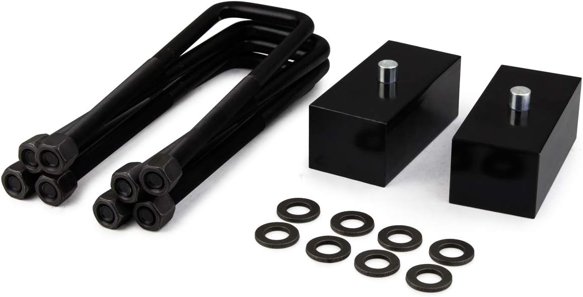 3" Front 2" Rear Leveling Lift Kit with Torsion Keys, Rear Blocks, HD Ubolts, Extended Shock Brackets Y877