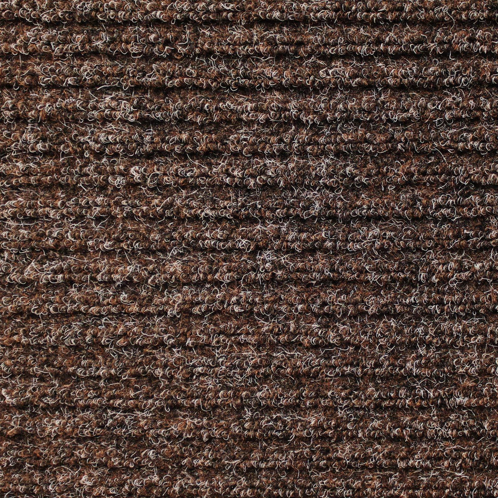 Heavy-Duty Ribbed Indoor/Outdoor Carpet with Rubber Marine Backing - Tuscan Brown 6 x 20 O3867