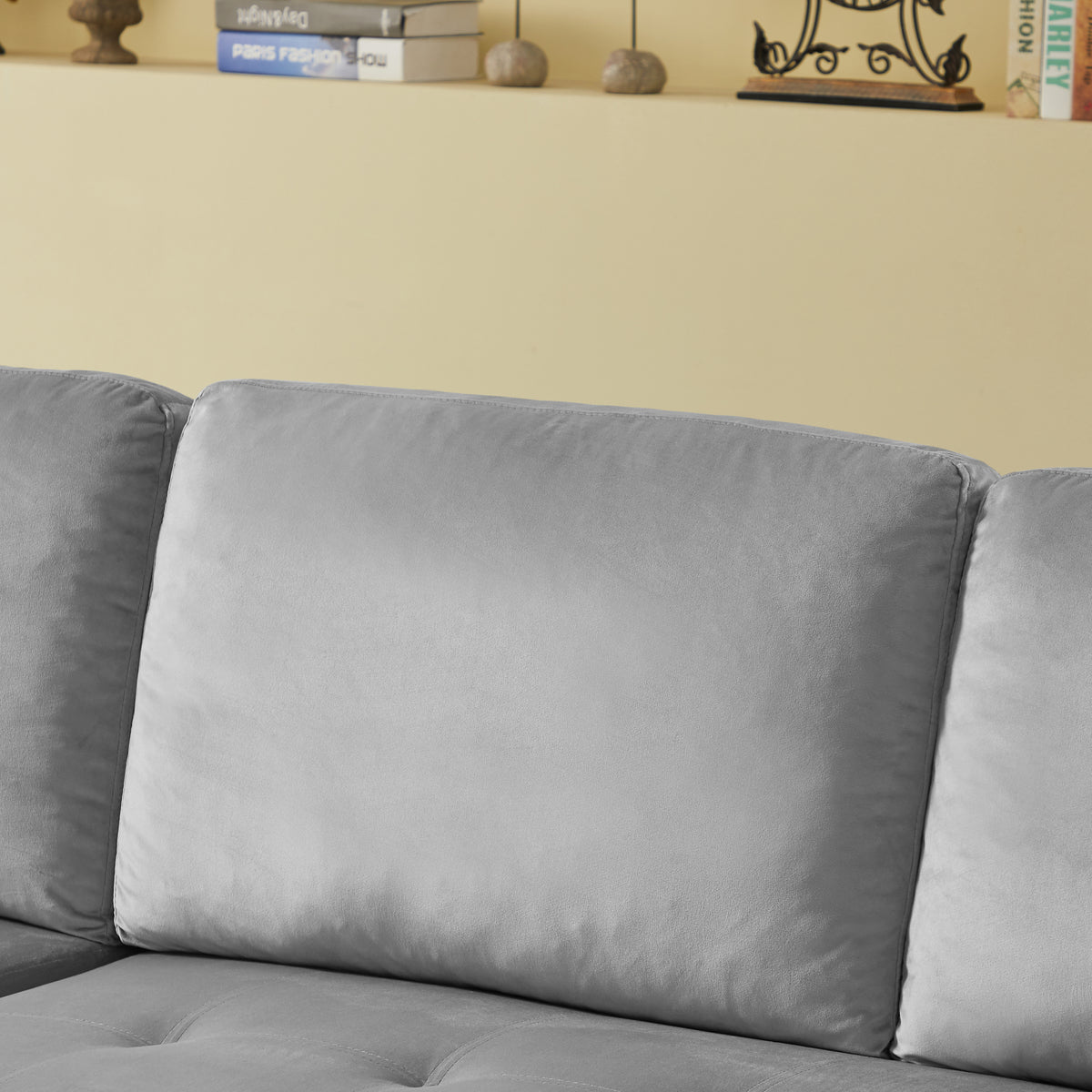 Reversible Pull out Sleeper Sectional Sofa Bed with Storage D63961