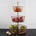 3-Tier Copper Fruit Basket N24817