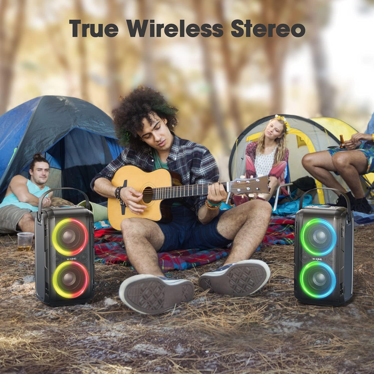 80W Bluetooth Speaker with LED Lights K972