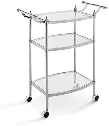 Metal Bar Cart in Chrome V31722