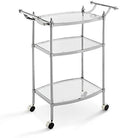 Metal Bar Cart in Chrome V31722