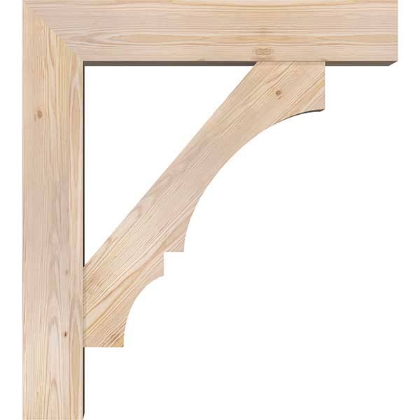 Balboa Block Smooth Bracket with Offset Brace, Douglas Fir K9756
