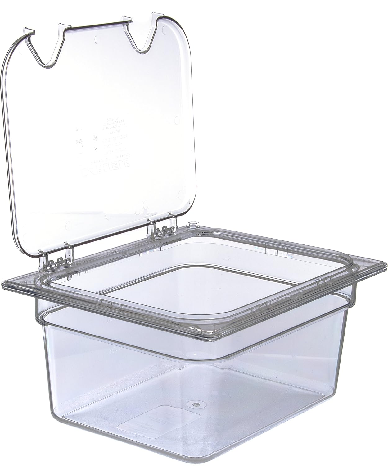 Polycarbonate Half-Size Food Pan, 7.7 qt, Clear, Case of 6 Z96932