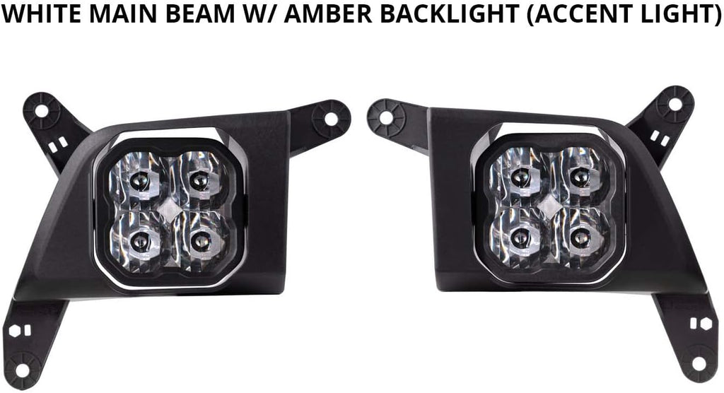 SS3 LED Fog Light Kit for Chevrolet Silverado 1500 2019-2021, White SAE/DOT Driving Sport U957264