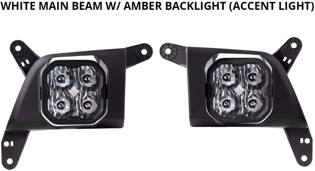 SS3 LED Fog Light Kit for Chevrolet Silverado 1500 2019-2021, White SAE/DOT Driving Sport U957264