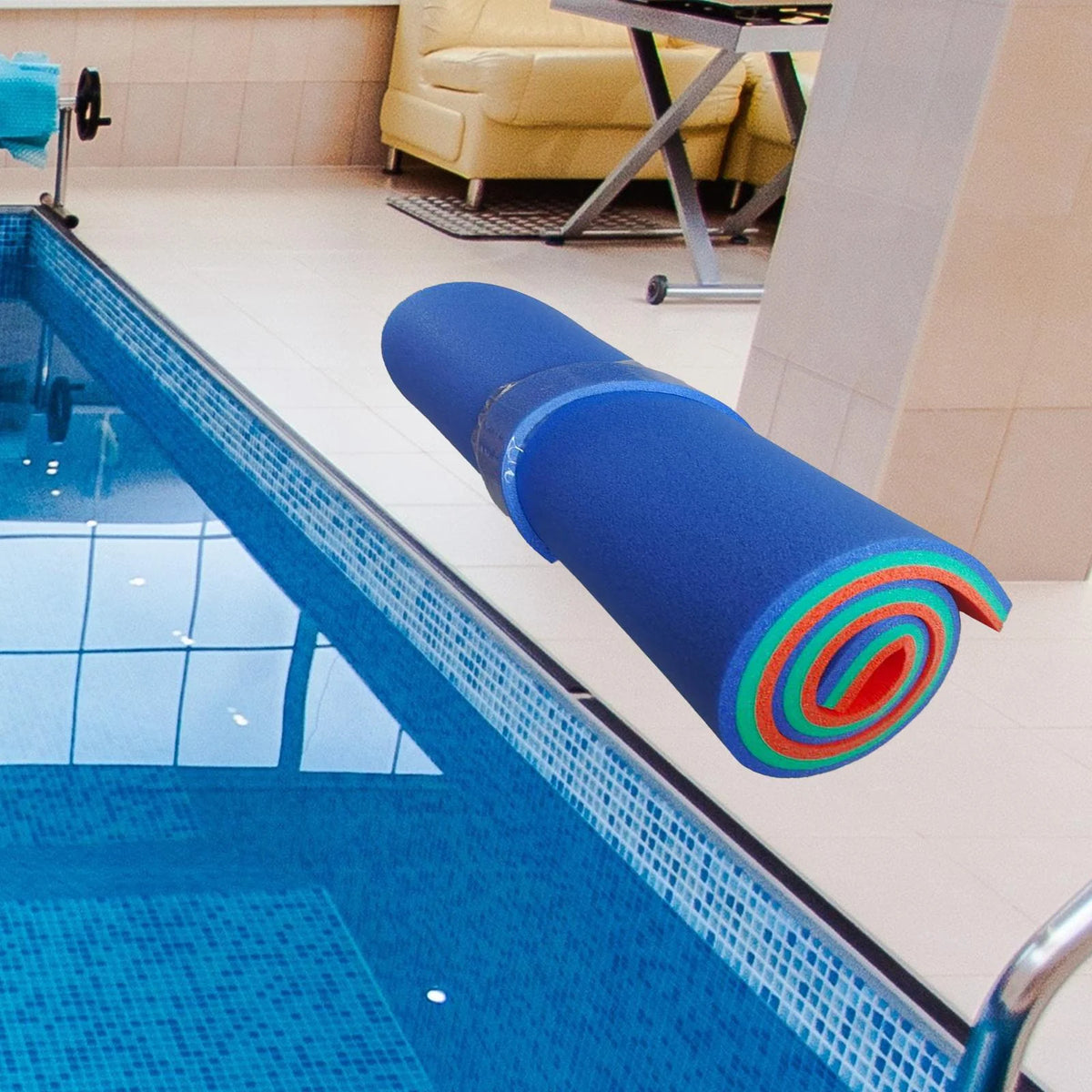 Blue Green Orange Floating Mat Pool Float L362